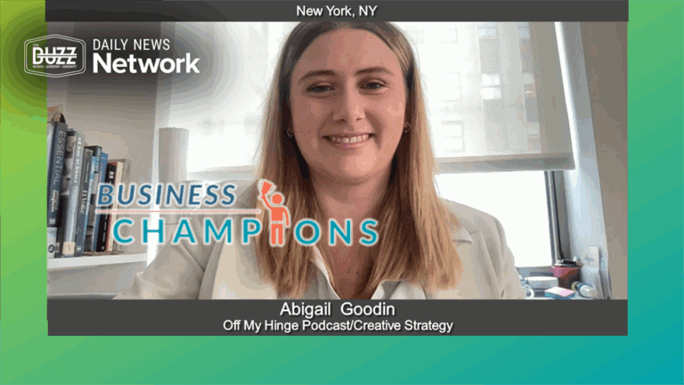 Business Champions with Abigail  Goodin of Off My Hinge Podcast/Creative Strategy